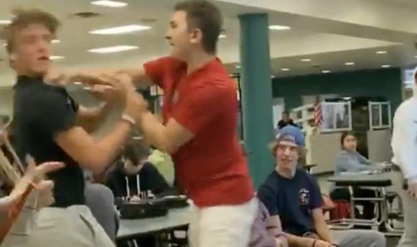 Student Gets The Daylights Choked Out Of Him After Trying To Stab His Classmate With A Pencil!