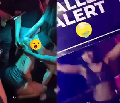 That Don Julio Got Her Open: Chick Gets Spotted Eating A Random Chicks Booty Like Groceries In The Middle Of The Dance Floor At A Club! [9 Sec]