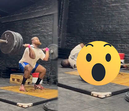 That Had To Hurt: Dude Tries To Set His Max Personal Record While Weight Lifting &amp; Things Take A Turn For The Worse!