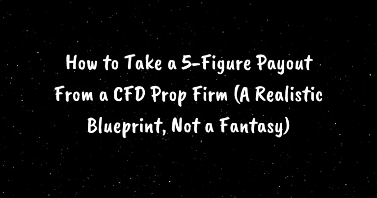 How to Take a 5-Figure Payout From a CFD Prop Firm (A Realistic Blueprint, Not a Fantasy)